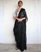 Nutan Handwoven Linen Zari Saree